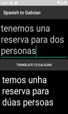 Spanish to Galician Translator android App screenshot 0