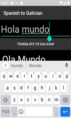 Spanish to Galician Translator android App screenshot 2