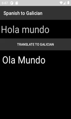 Spanish to Galician Translator android App screenshot 3